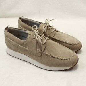 GRENSON Men's Suede Comfort Sneaker Shoes Tan, Men's Size UK 7, US 8, EUR 41